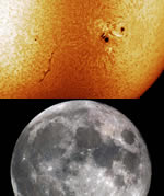 Sun and Moon images
